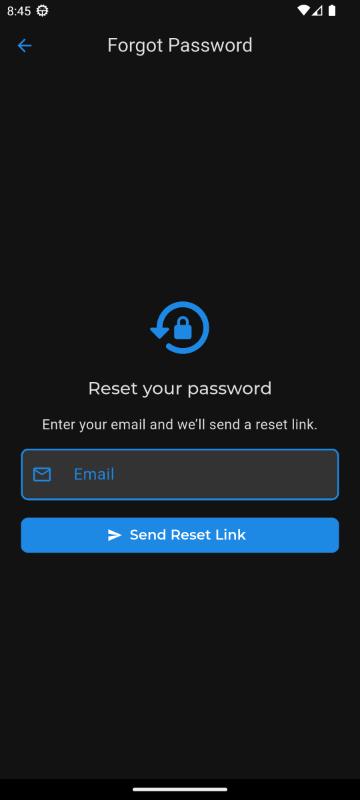 Forgot Password Dark